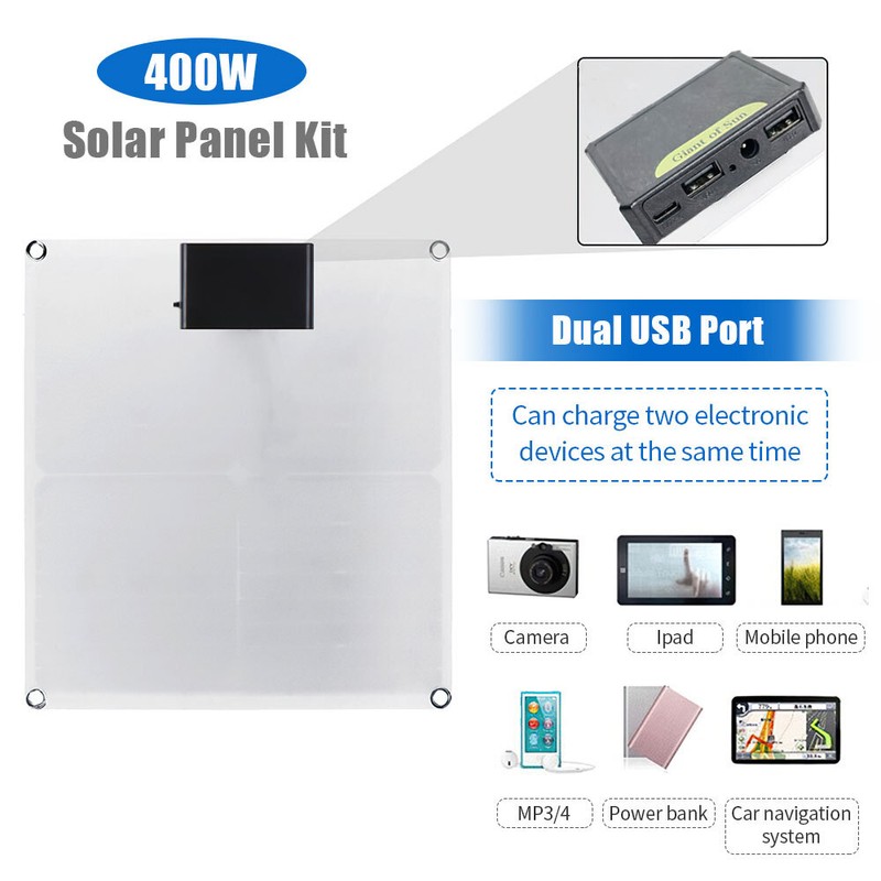6000W Complete Generator with 400W Solar Panel Power Charger 110V Grid System US gallery