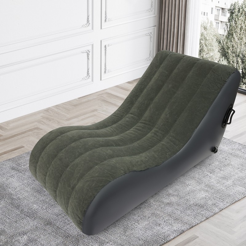 S-shaped Folding Sofa Bed Waterproof Sofa Bed Inflatable Sofa Bed with Air Pump gallery