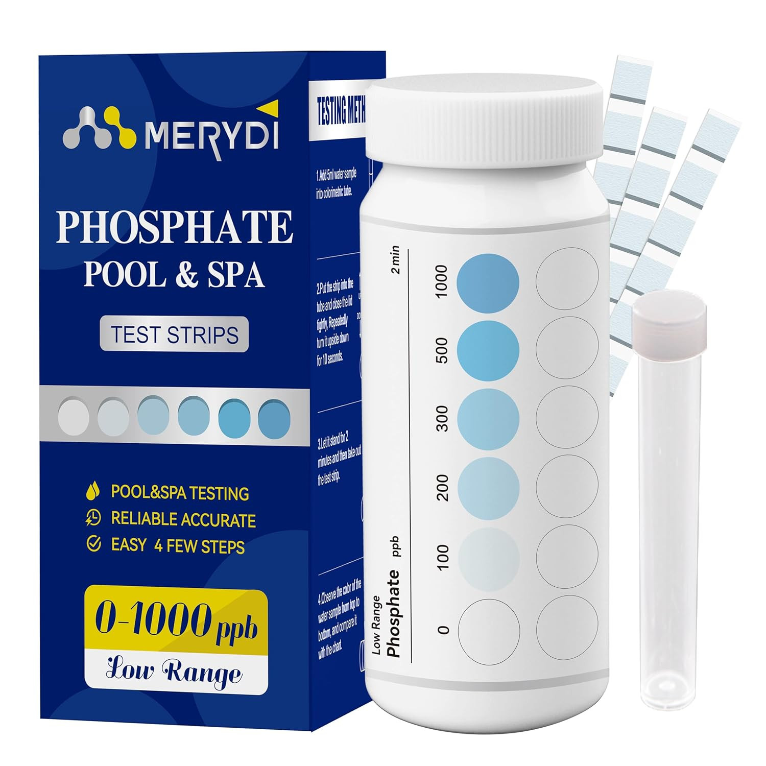 Phosphate Test Kit for Pool,50 Strips Strip gallery