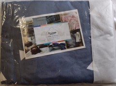 Uozzi Bedding Queen Thin Duvet Cover 3 Piece Set Blue Gray With White Triangles