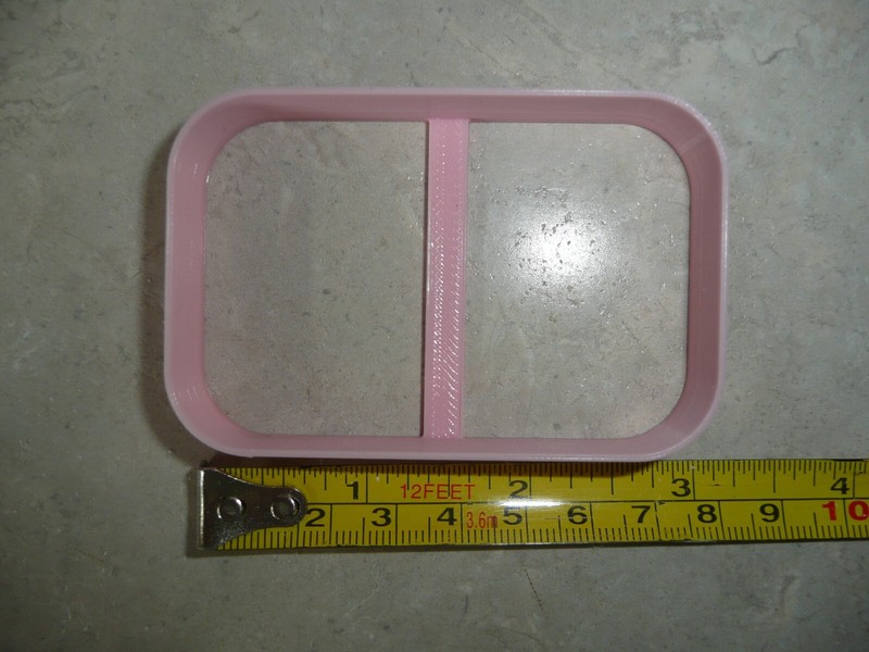 CURVED RECTANGLE FRAME SHAPE COOKIE CUTTER MADE IN USA PR5156 gallery