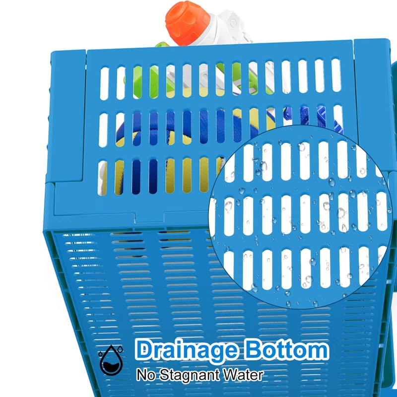 Pahtto Poolside Storage Basket Foldable Above Ground Pool Storage Basket For gallery