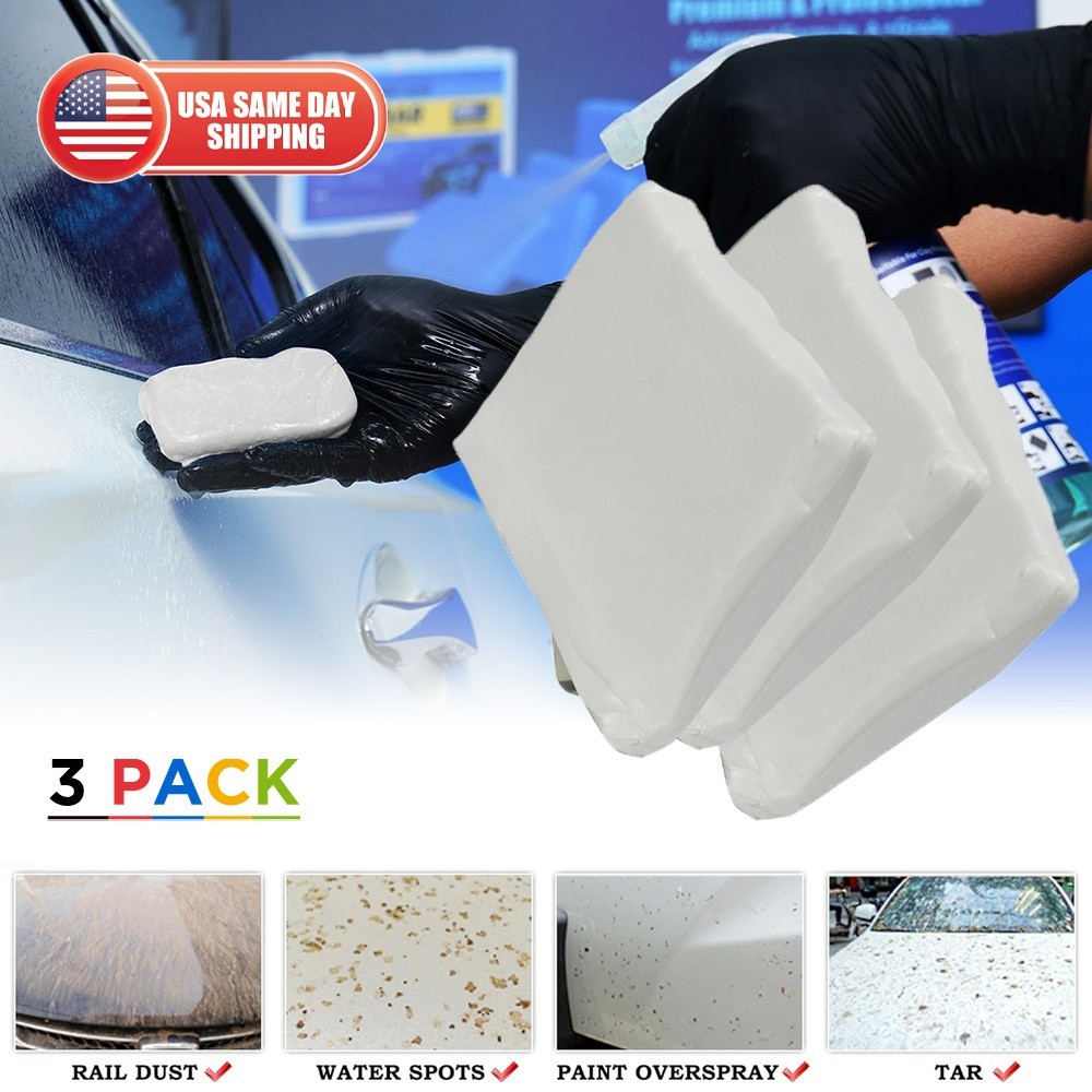 Car Clay Bar 3 Pack 150g Premium Grade Clay Bars Detailing Magic Clay Bar White gallery