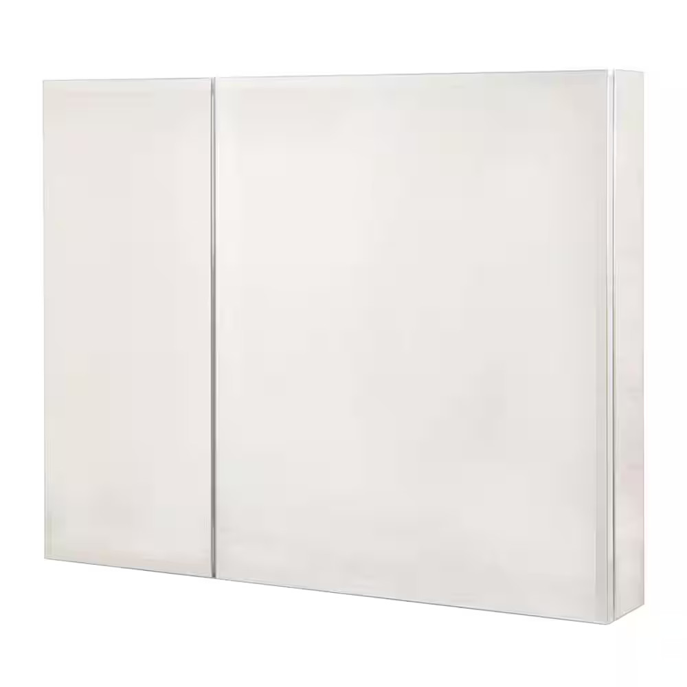 30 In. W X 26 In. H Rectangular Medicine Cabinet with Mirror gallery