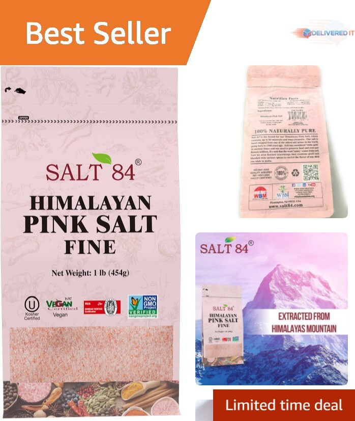 Gourmet Himalayan Pink Salt - Fine Grain, 1 lb in Zip-Lock Packaging gallery