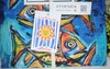 NEW SEALED GOREOUS FISH TABLE Runner 18 x 90 Coastal Art World Traveler SPAIN gallery