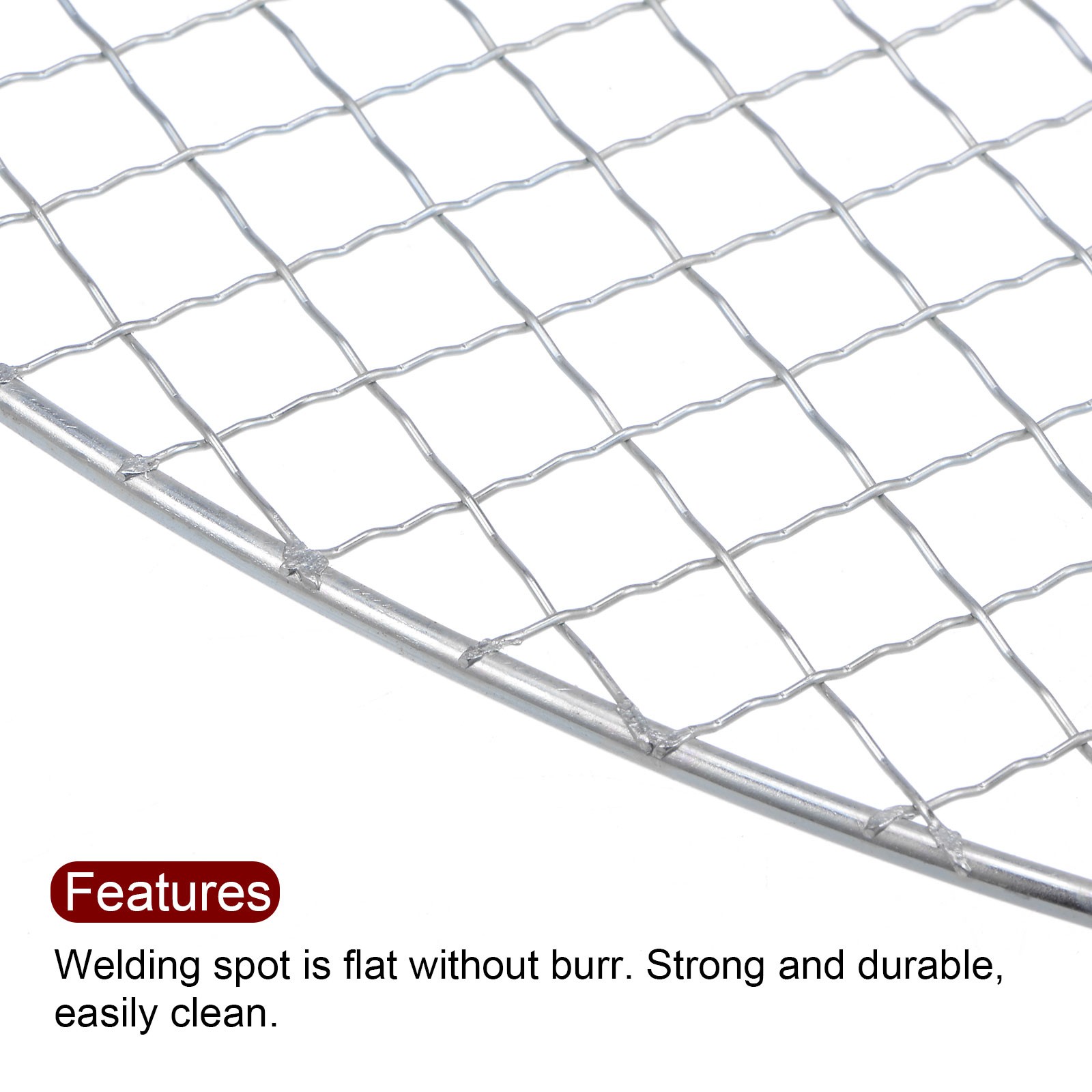 Round BBQ Grill Net 21.5" Dia Galvanized Iron Barbecue Mesh Mat gallery