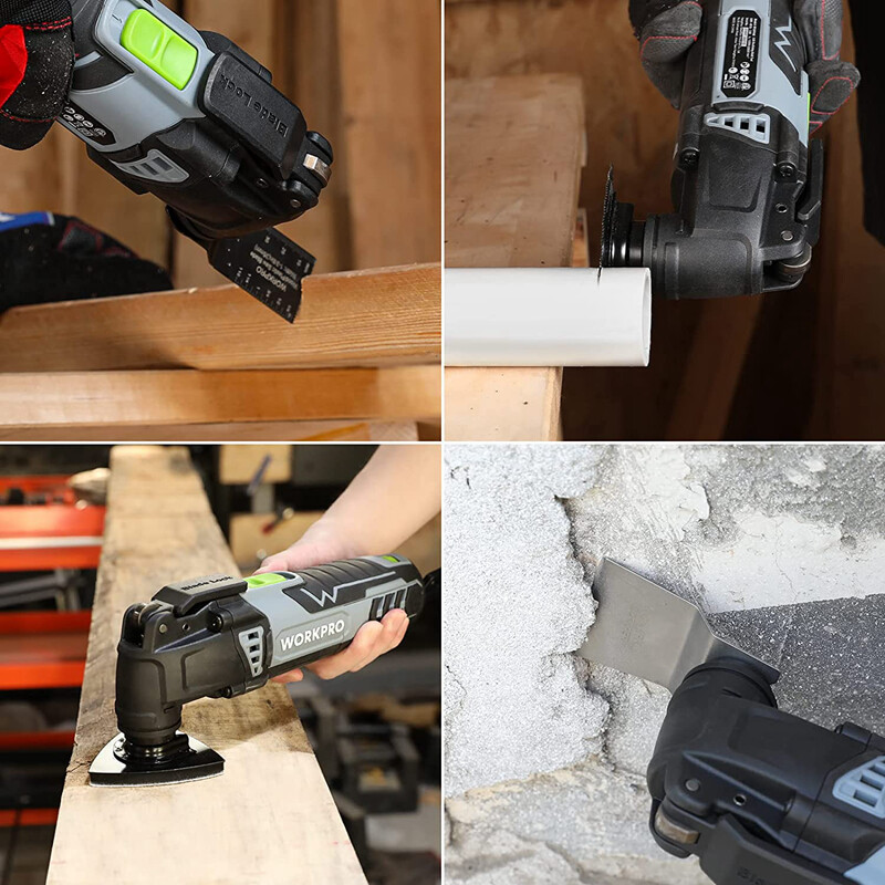 WORKPRO Oscillating Multi-Tool Kit 3.0Amp Corded Replaceable Oscillating Saw Set gallery