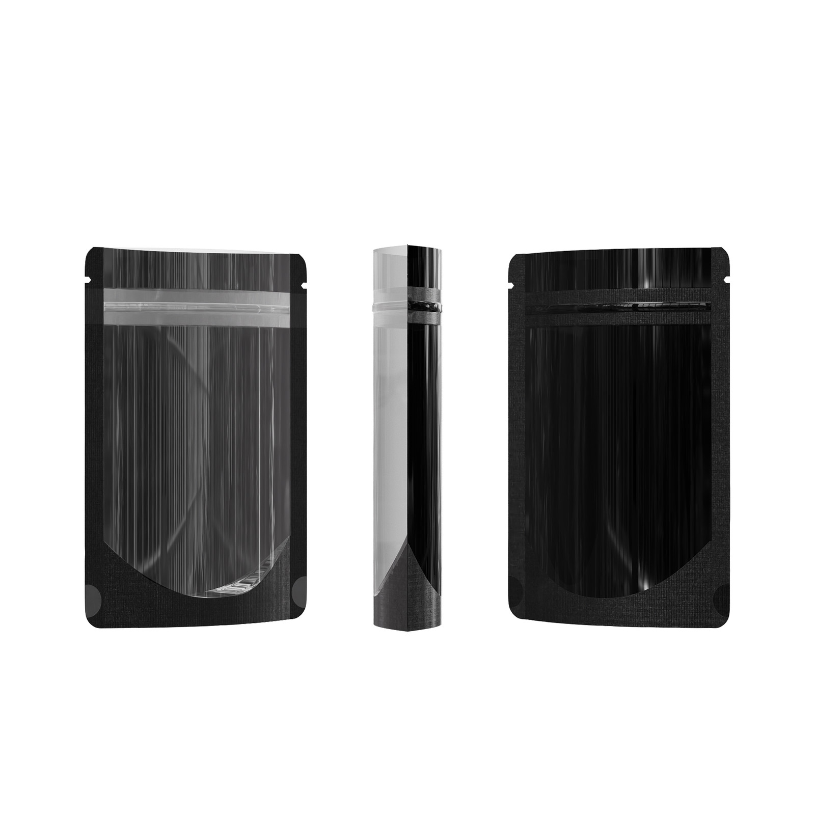 100PCS Color with Clear Window Zipper Stand Up Pouch for Food, Beauty, Pet Treat gallery
