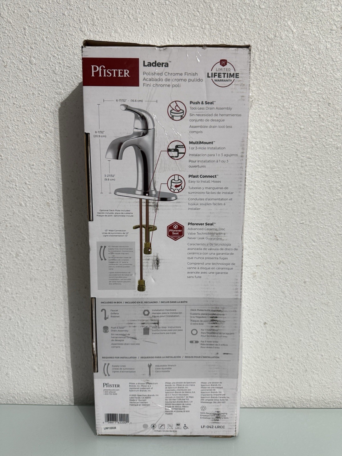Pfister Ladera Single Hole Single-Handle Bathroom Faucet in Polished Chrome gallery