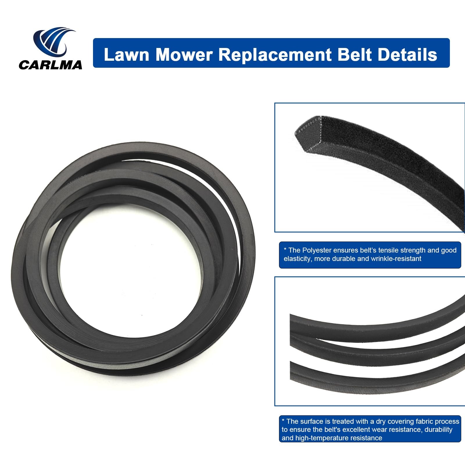 Deck Belt 42 Inch 1/2 x 96.5 Replacement for MTD Cub Cadet Lawn Mower gallery