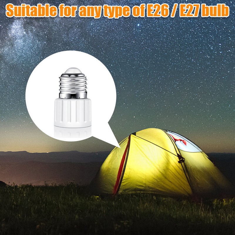 4x E26/E27 Light Socket To Plug Adapter Plug Connector Fit for 2/3 Prong Convert gallery