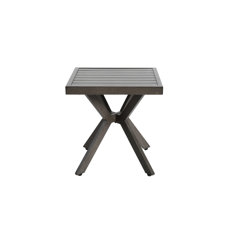 Modern Durable Lightweight Square Trestle Dining Table With Sintered Stone Top gallery