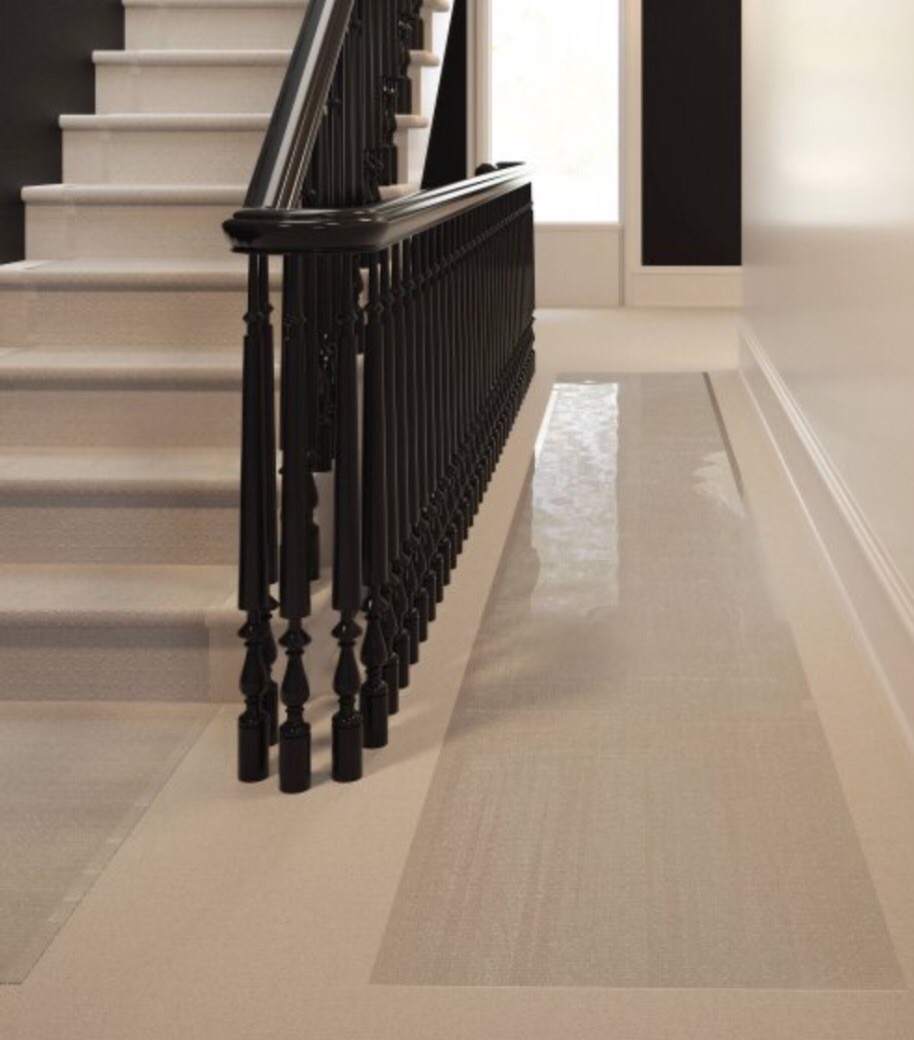 Clear Vinyl Plastic Floor Runner/Protector For Low/Deep Pile Carpet(26in X 60in) gallery