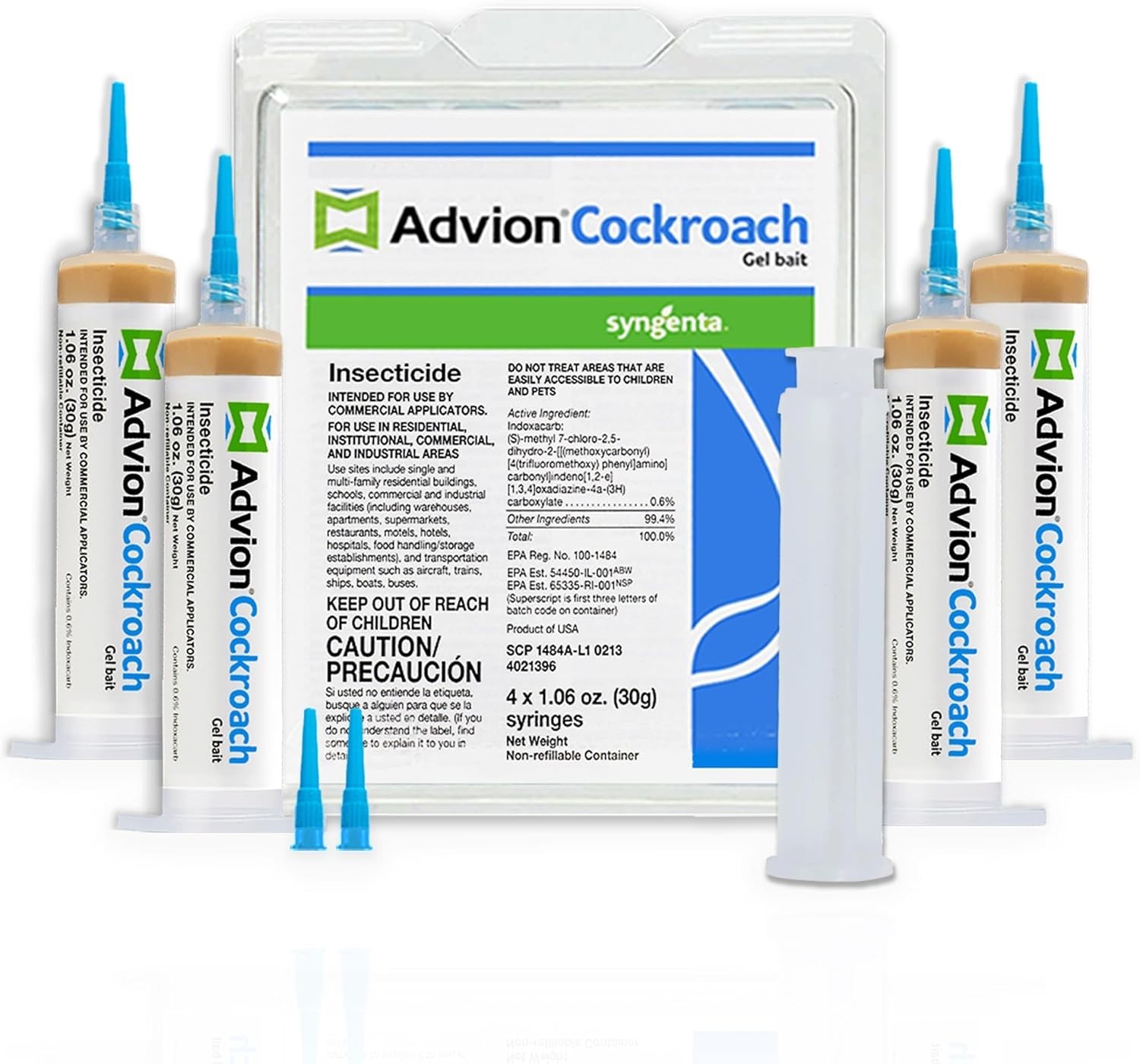Syngenta Advion Roach Killer / Cockroach Gel Bait (Comes with Plunger and Tips) gallery