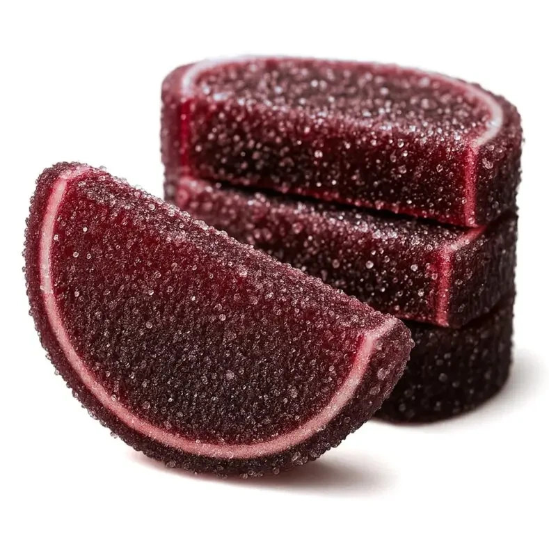 Black Cherry Jelly Fruit Slices – Soft Chewy Cherry Gummy, Old-Fashioned - 1LB gallery