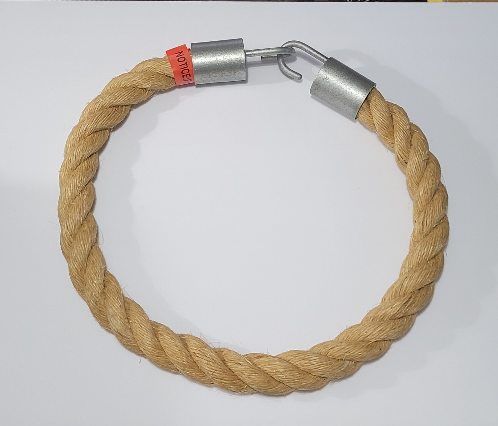 Restoration Hardware Dakota Rope Tieback 1.5 in Vintage Nickel Large 37 in Long gallery