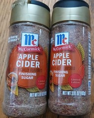 McCormick Apple Cider Finishing Sugars, 3.81oz. Expires May 2027