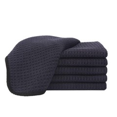 6 Pcs Waffle Weave Microfiber Drying Towel Auto Car Polish 16″x16″