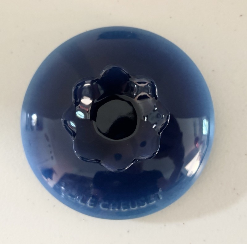 Le Creuset Blueberry Fruit Mini Cocotte Azure Blue 16oz - NEW gallery