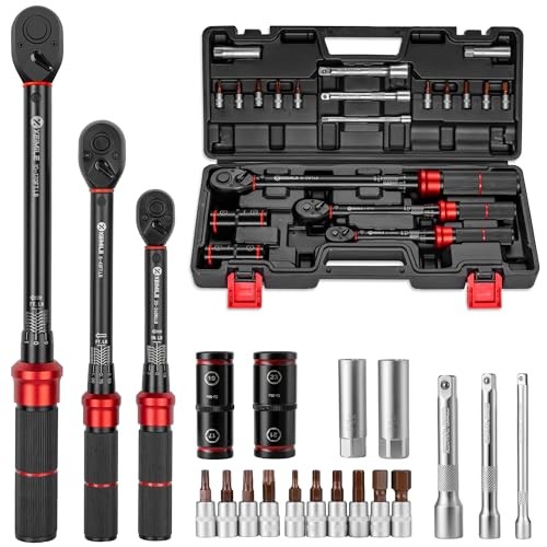 1/4 3/8 1/2-inch Drive Click Torque Wrench, 20Pcs 260In.Lb,45Ft.Lb,170fFt.Lb gallery
