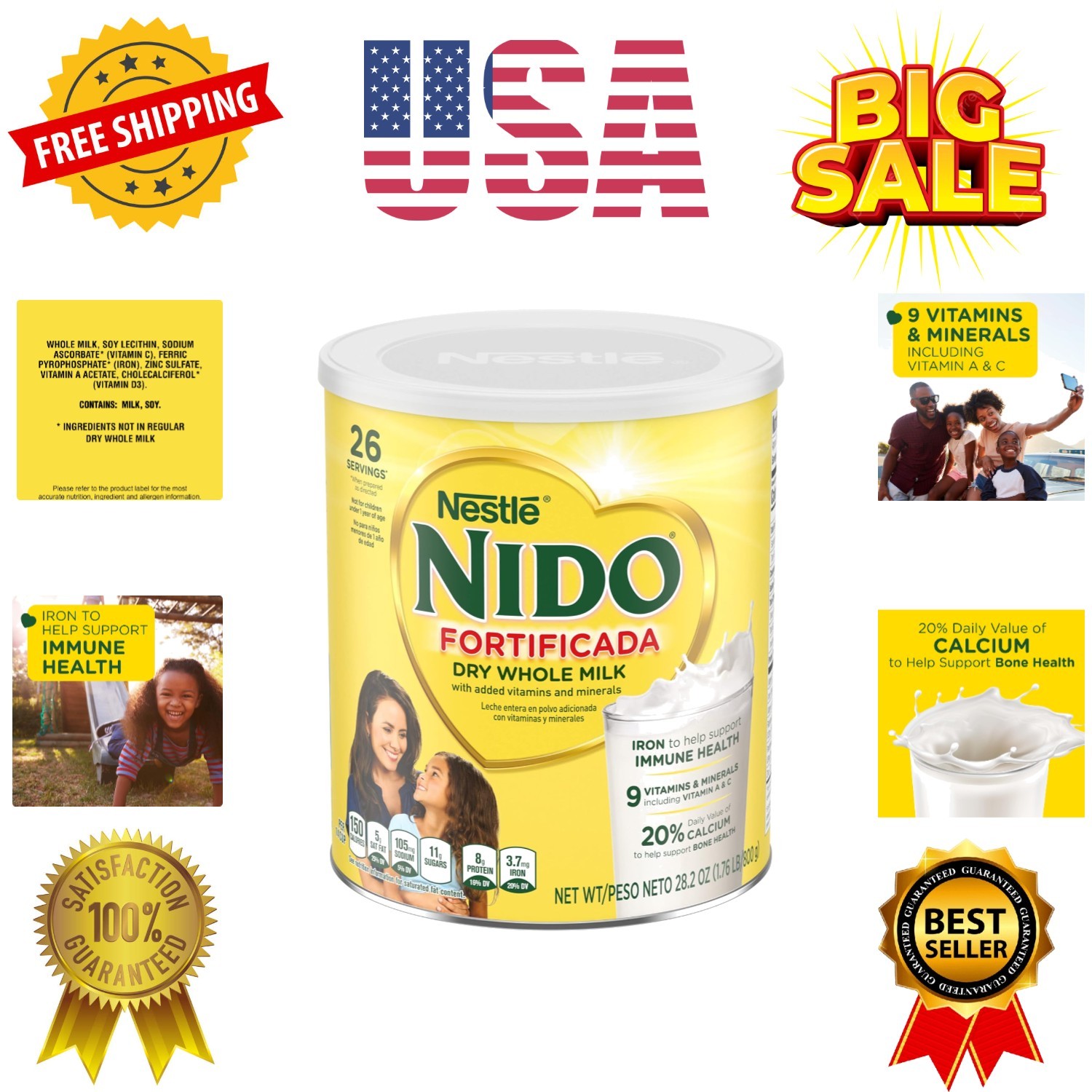 Fortificada Dry Whole Milk 1.76 Pound gallery
