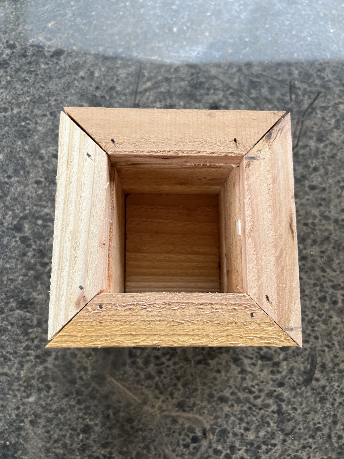 Small Square Wooden Outdoor Planter Box for Porch, Balcony, Lawn, Traditional gallery