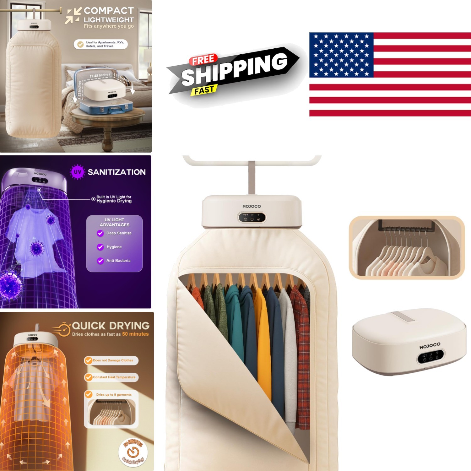 Portable Clothes Dryer Compact Mini Machine for Apartment RV Travel 22 Pounds gallery