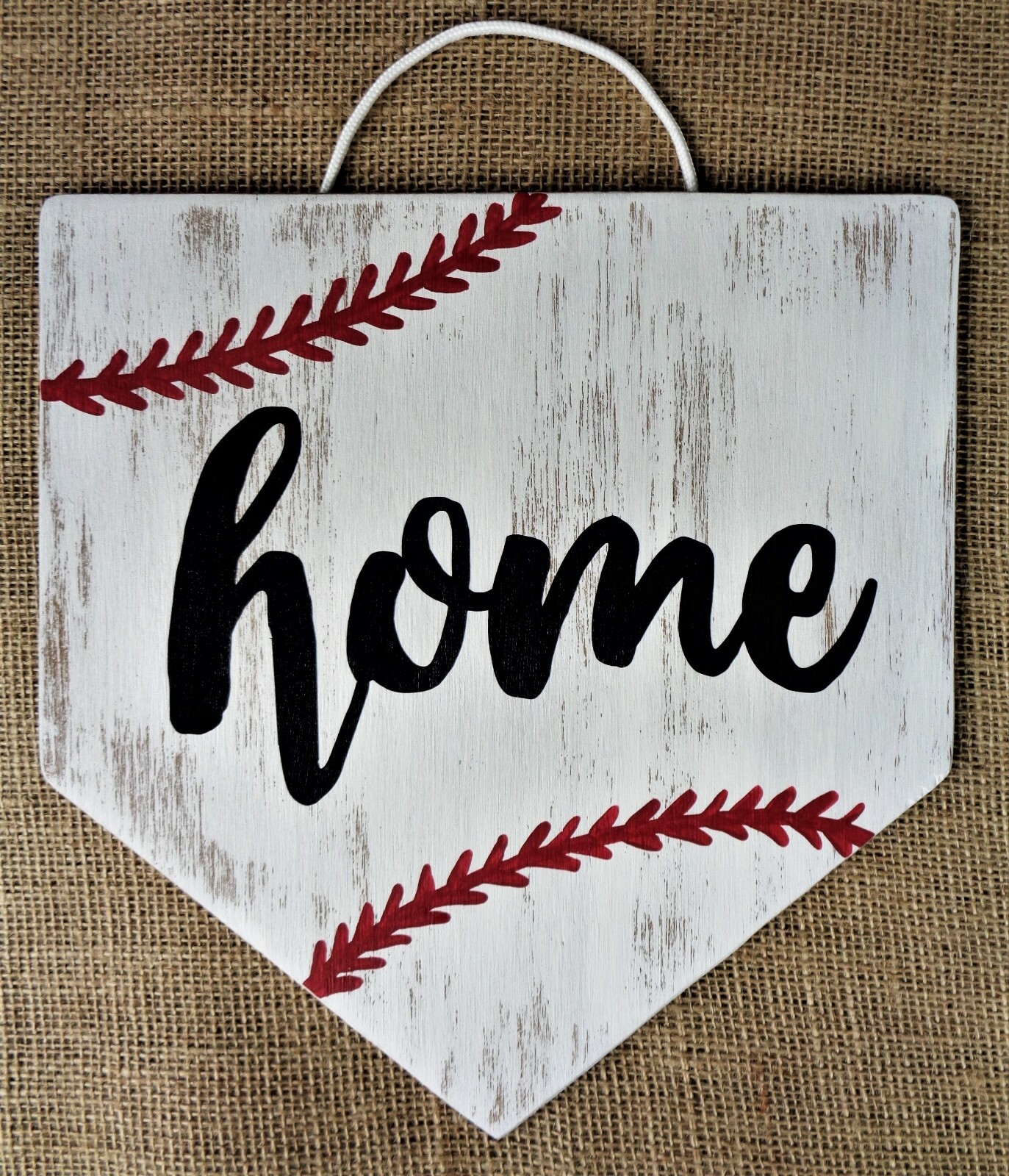 Distressed Rustic BASEBALL HOME PLATE SIGN Primitive Decor Wall Art Door Plaque gallery