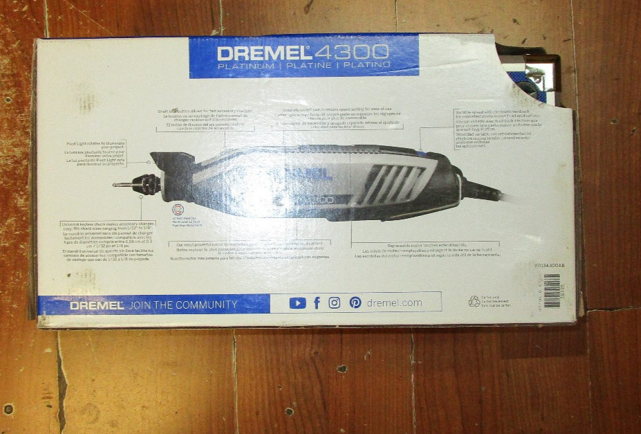 Dremel 4300 Platinum Variable Speed Rotary Tool Kit gallery