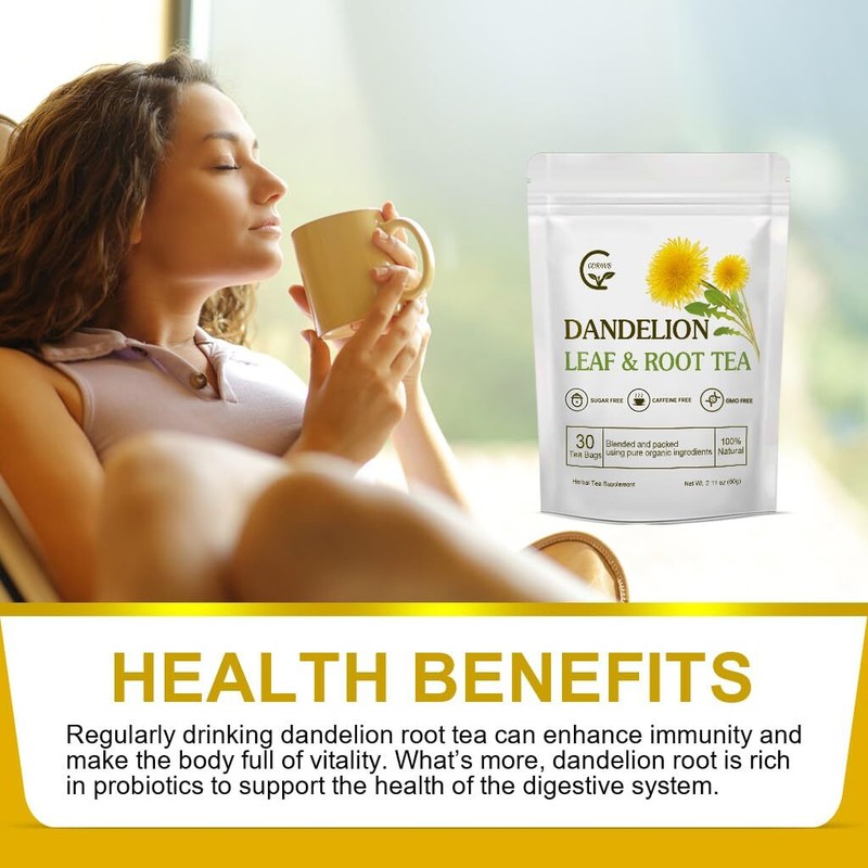 Organic Dandelion Leaf & Root Tea,Supports Kidney Function and Healthy Digestion gallery