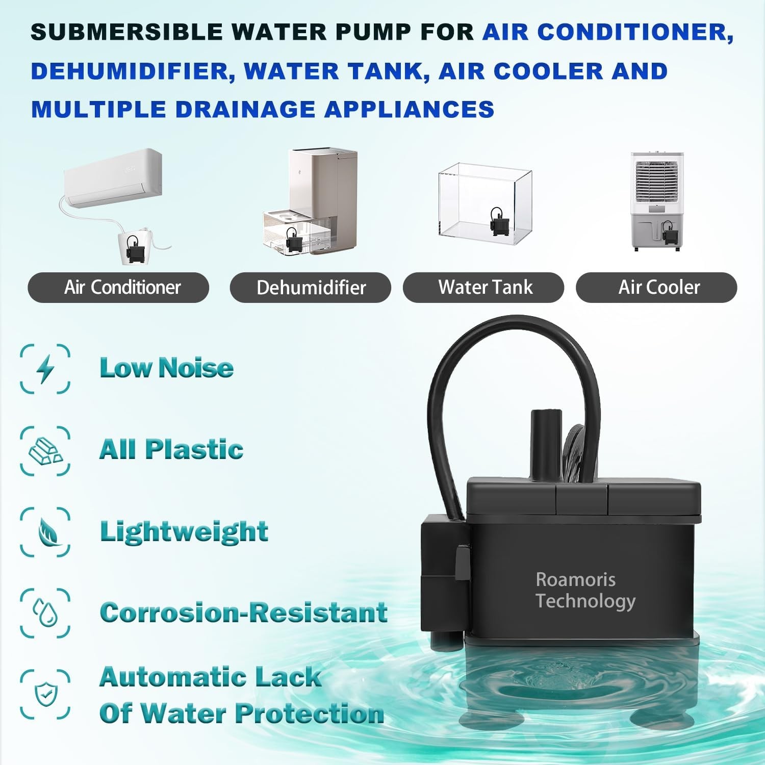 Small Pump With Level Sensor 110V Automatic Submersible Water Pump gallery