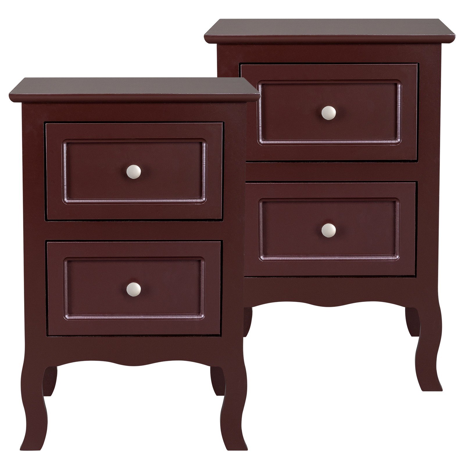 pcs Country Style Two-Tier Night Tables Large Size Grown gallery