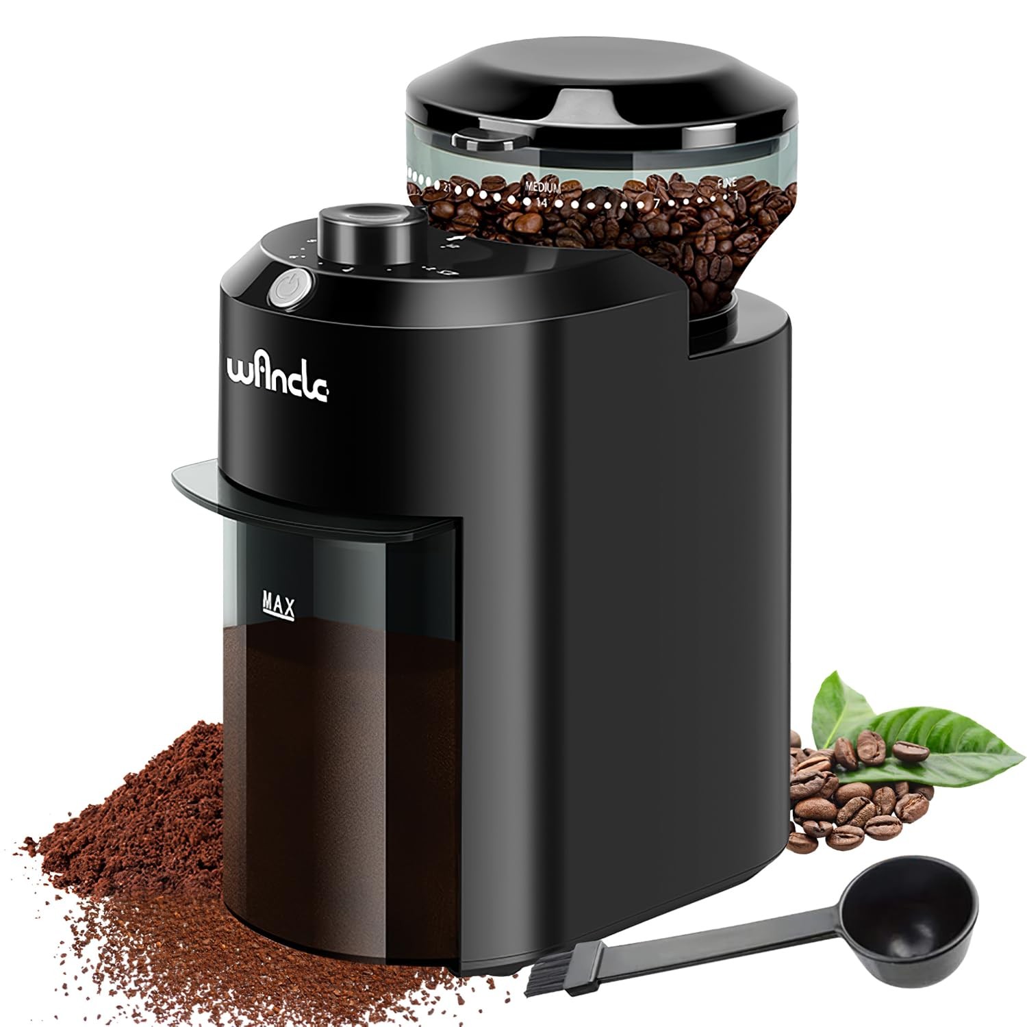 Electric Burr Coffee Grinder - Adjustable with 28 Precise Grind Settings gallery