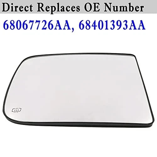 Ram Passenger Side Towing Mirror Glass Compatible with 2009-2020 Dodge Ram gallery
