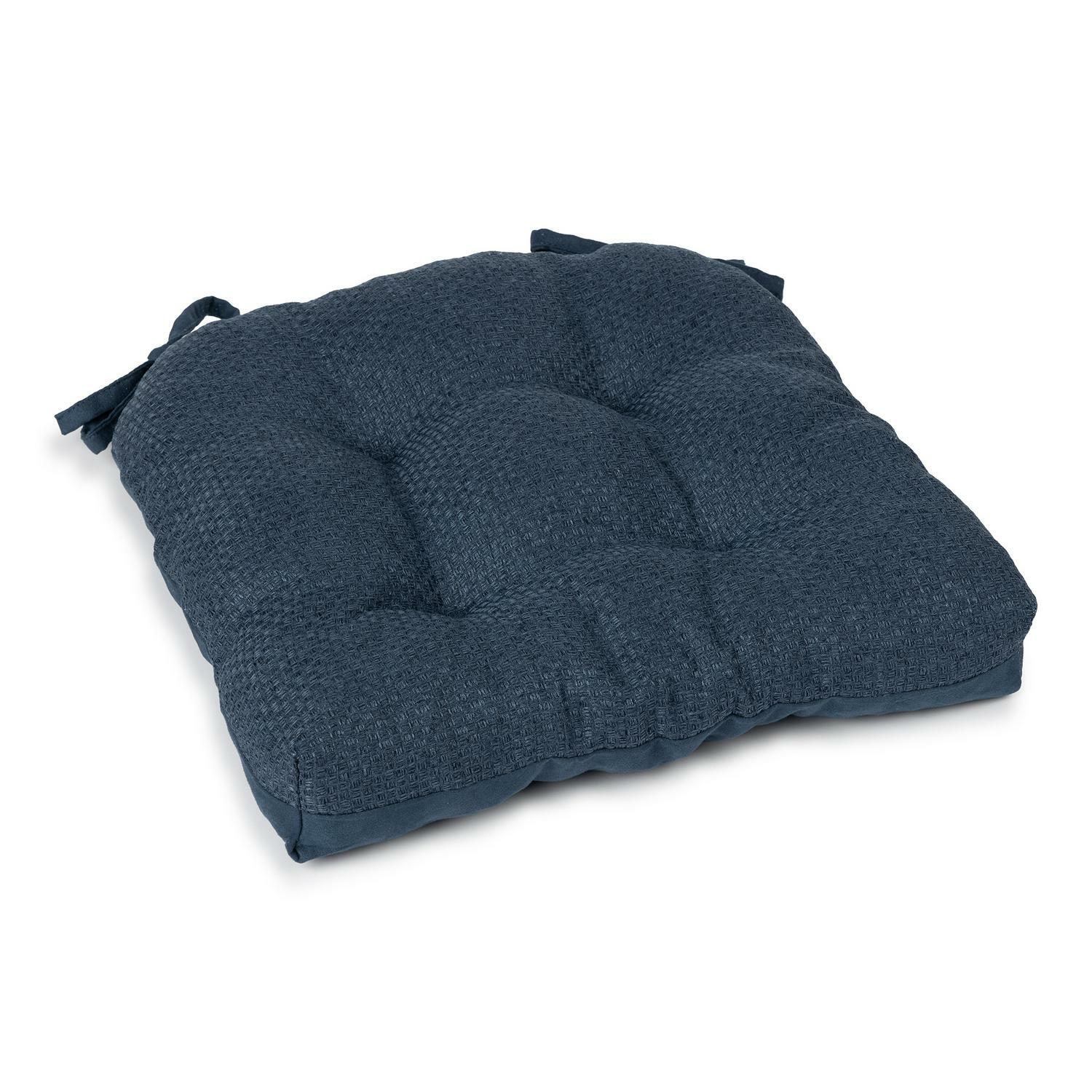 Shredded Memory Foam Chair Cushion Kitchen Dining Seat Pad Light Blue Single gallery