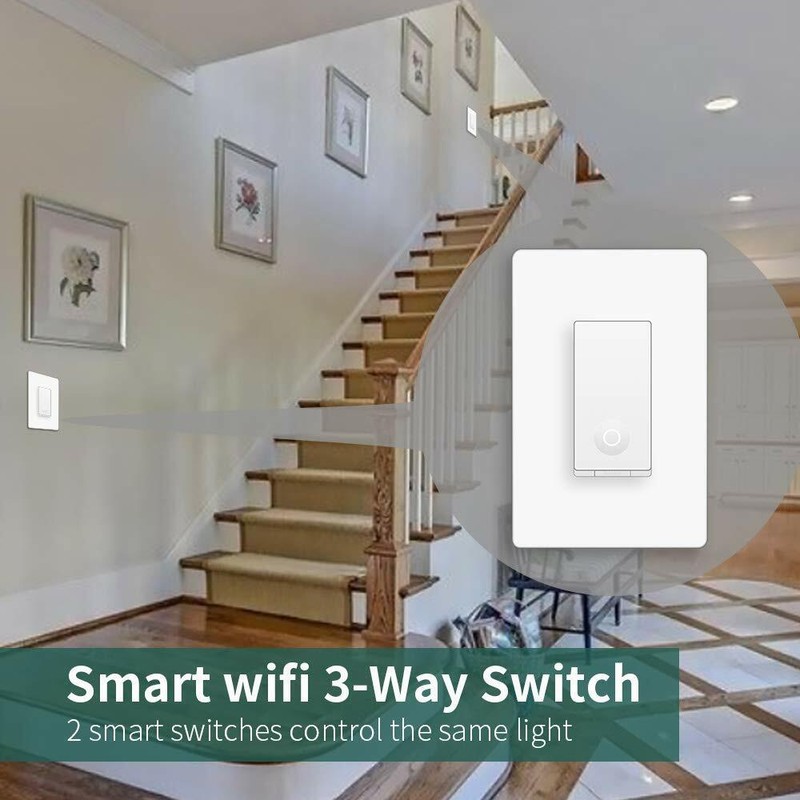 3 way Smart Light Switch works with Alexa Google No Hub Needs ETL listed 2pack gallery