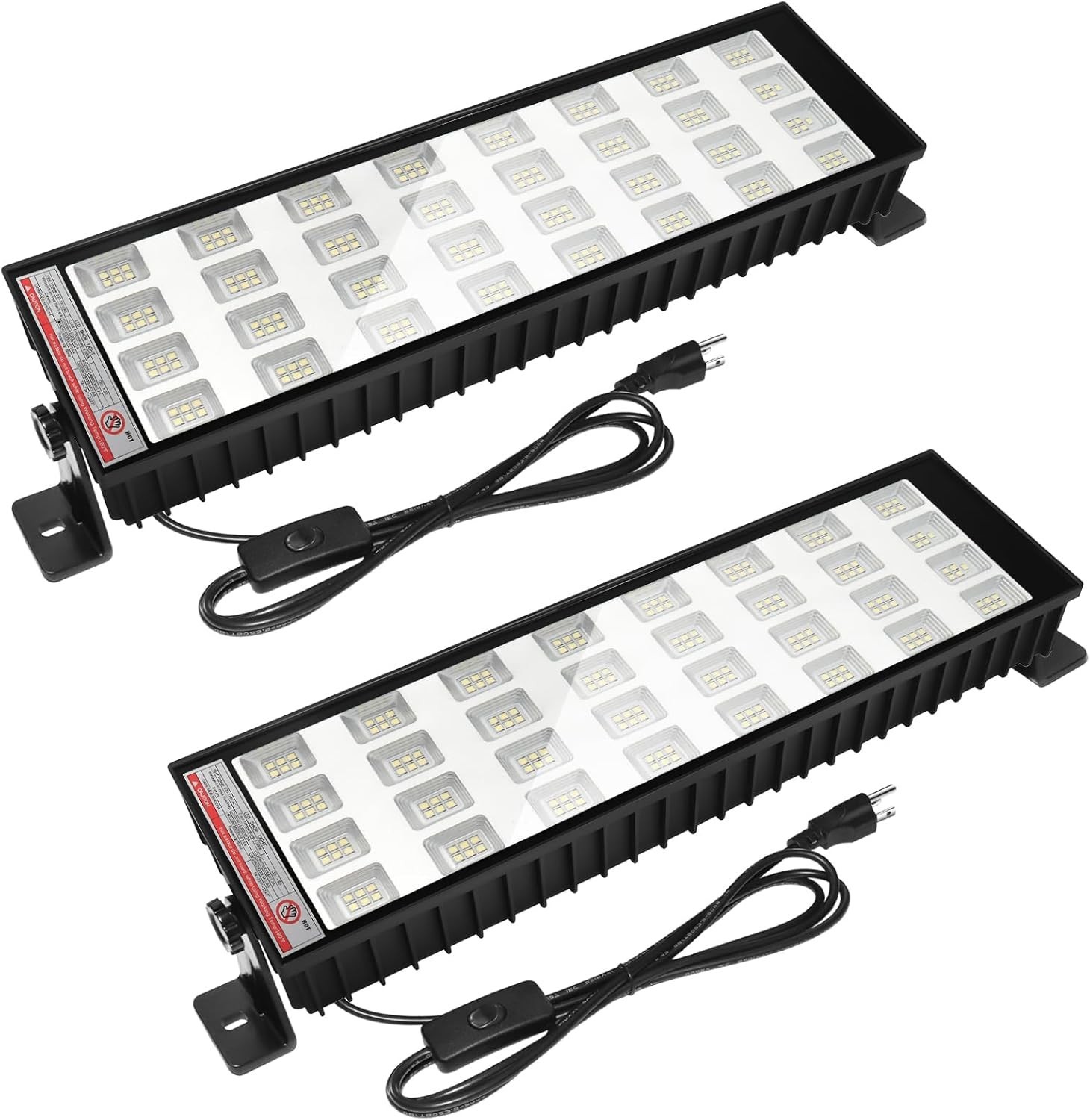 2 Pack 100W LED Shop Lights, 6000K 18000LM Work Light for Garage, Plug in Garage gallery