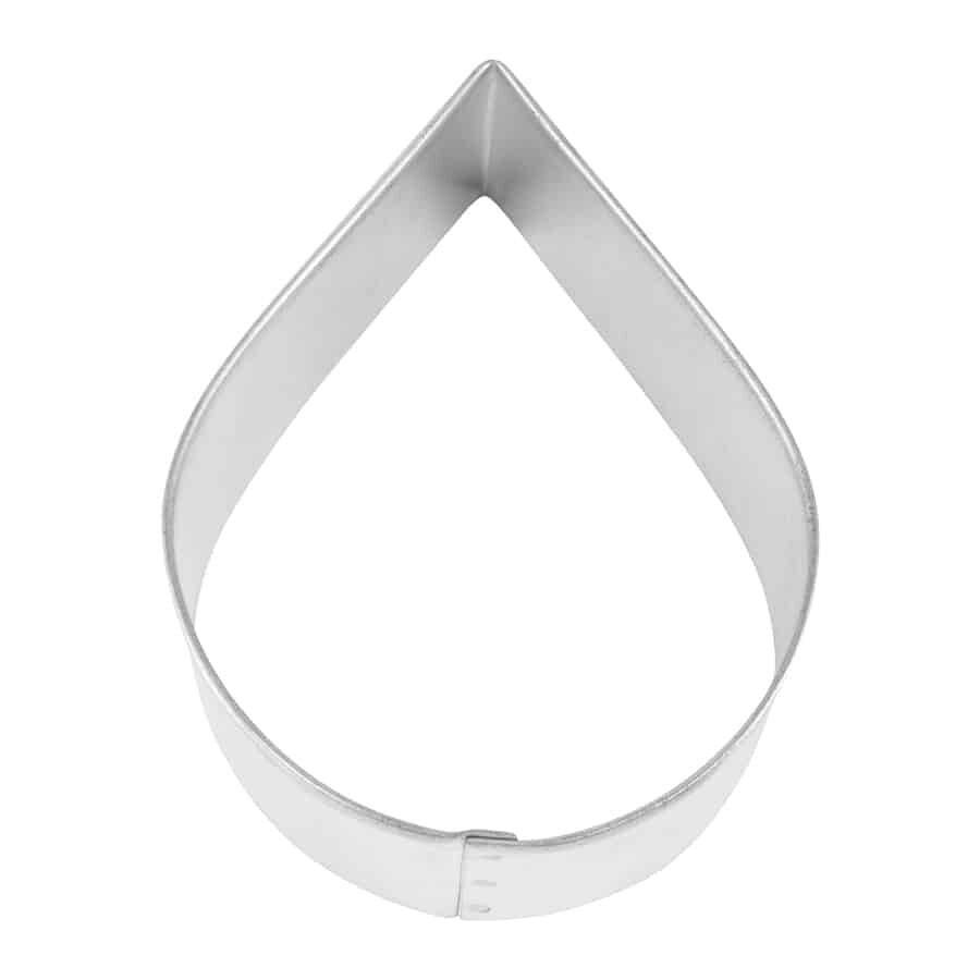 Tear Drop Rain Drop 3.5'' Cookie Cutter Metal Spring Teardrop Raindrop gallery