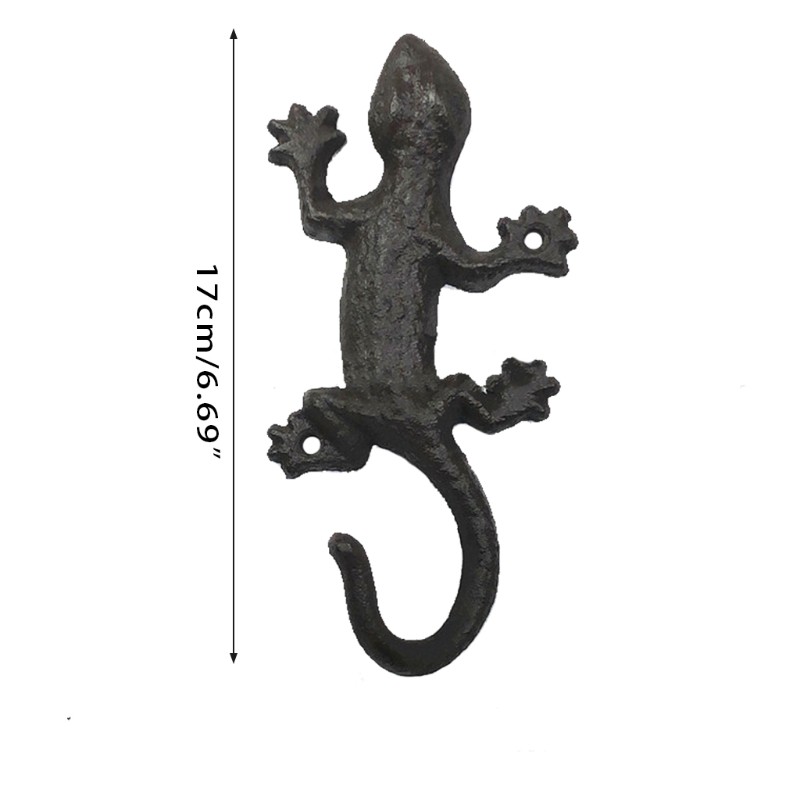 6.69In Coat Hook Lizard with Design Metal Wall Mount Hook for Hanging Coats Hat gallery