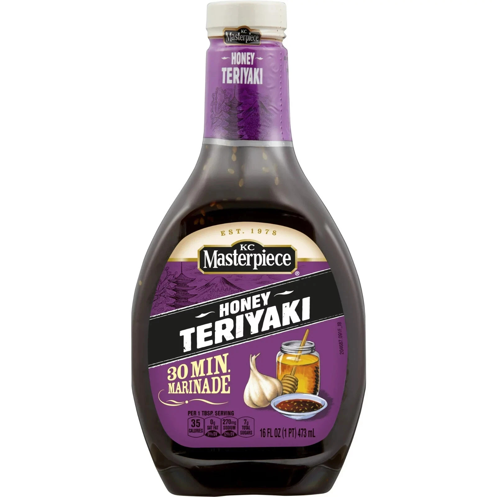 KC Masterpiece Honey Teriyaki Marinade, 16 Fluid Ounces (pack of 8) gallery