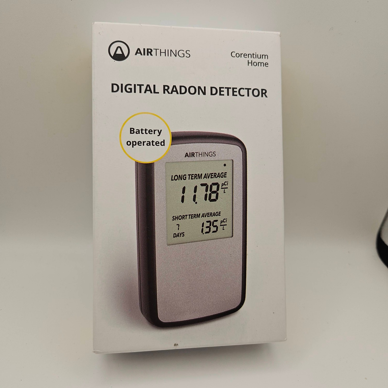 Airthings Corentium Home Radon Detector 223 Portable, Lightweight, Easy-to-Use, gallery