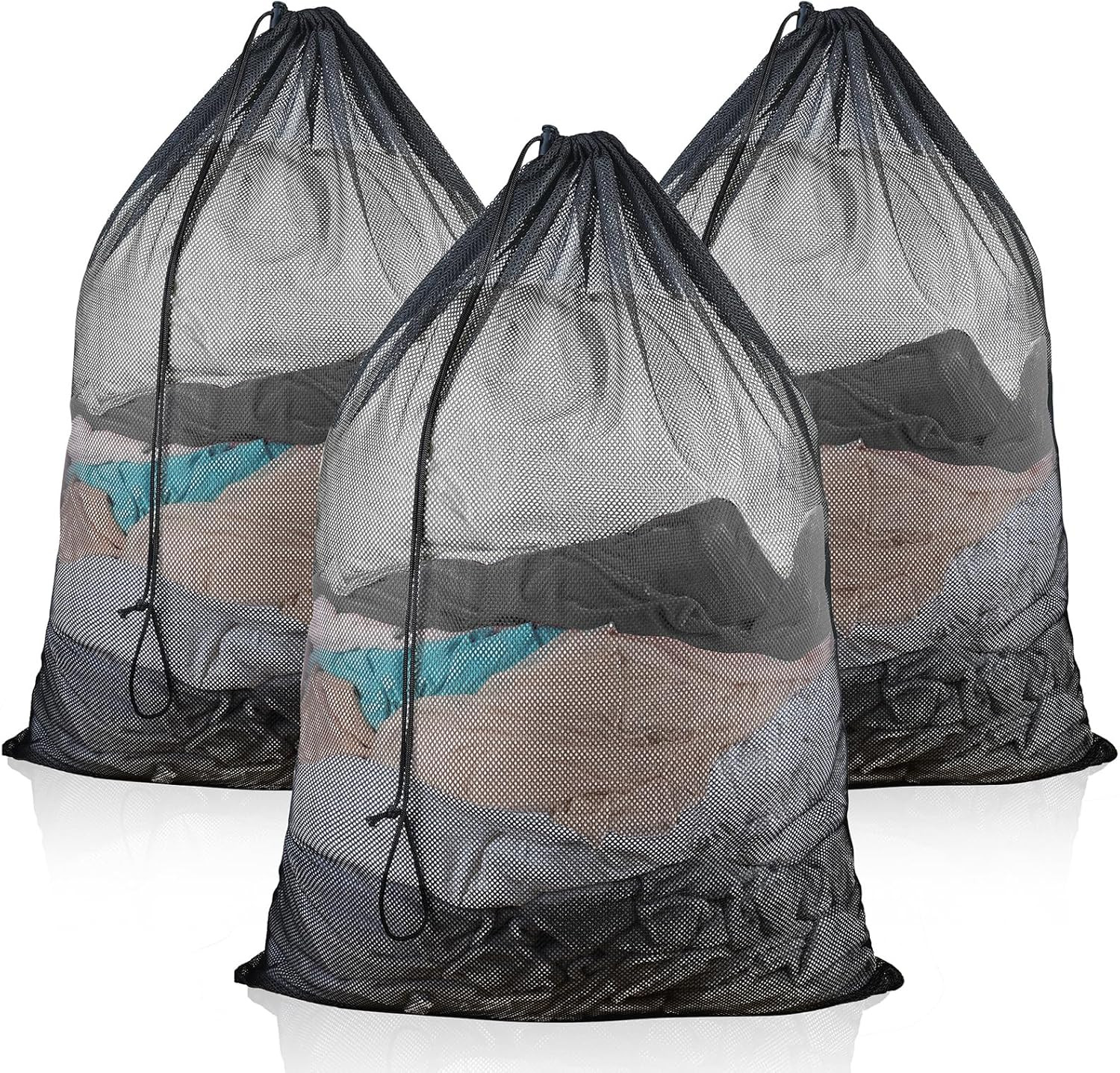 3Pack Large Mesh Laundry Bag 24 X 36 Inch Mesh Wash Bag with Drawstring Closure gallery