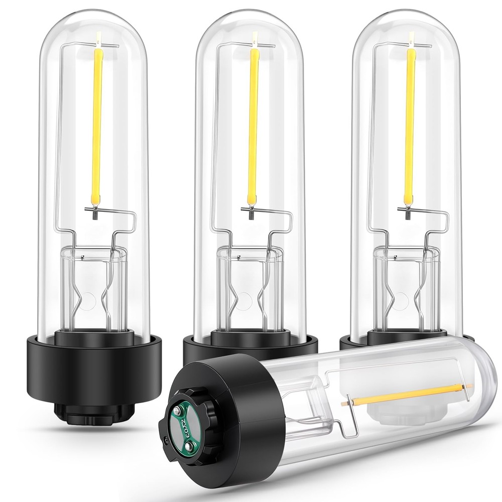 4 Pack Solar Light Replacement Bulbs Warm White 3000k 0.5w DC 3v Solar Bulbs ...