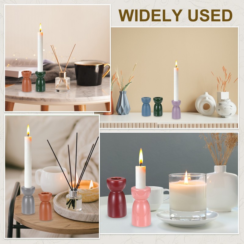2 Pack Candlestick Holder Bright Pink Candle Holder gallery