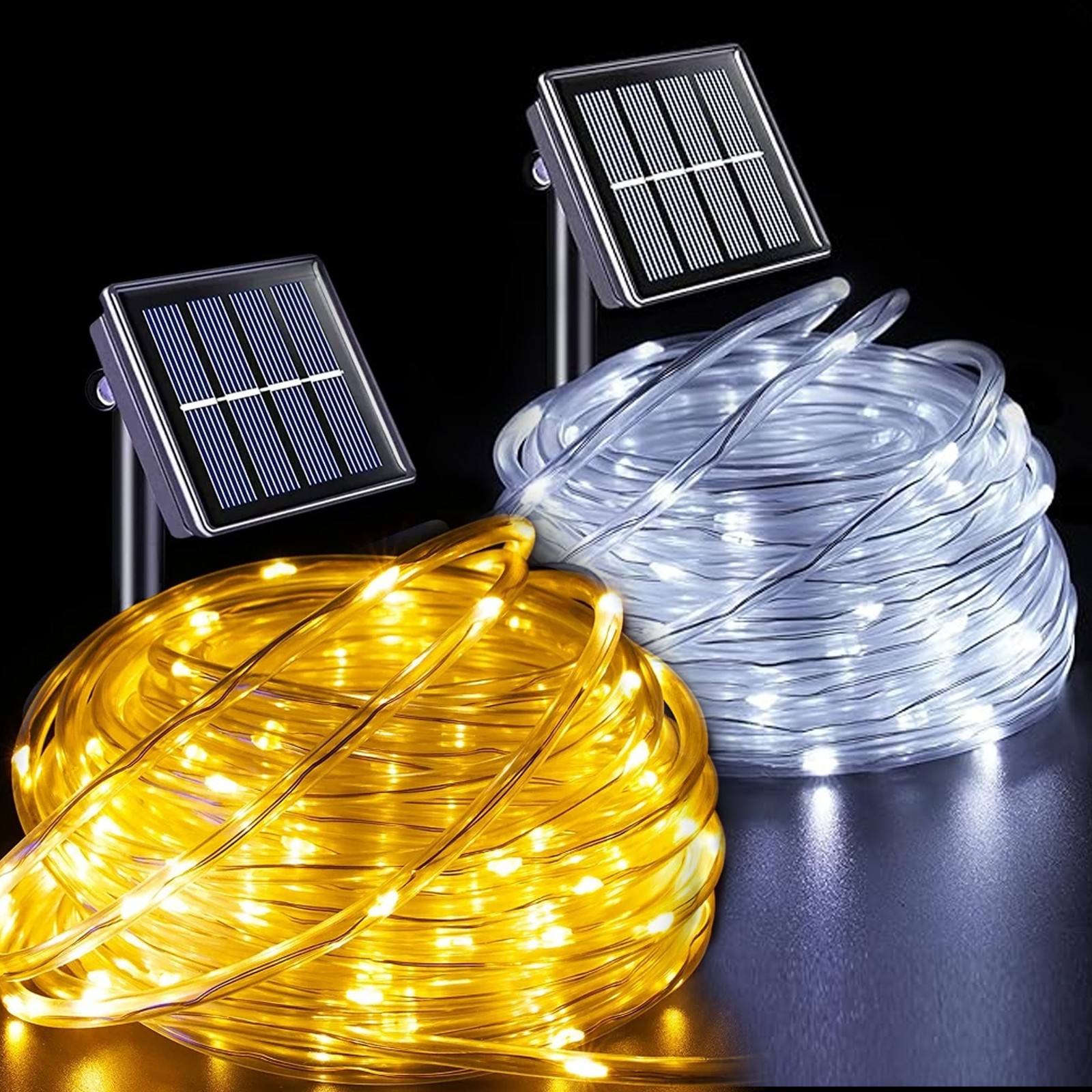 Outdoor Garden Lamp String Light Solar Rope Tube Lights Waterproof 32FT 100 LED gallery