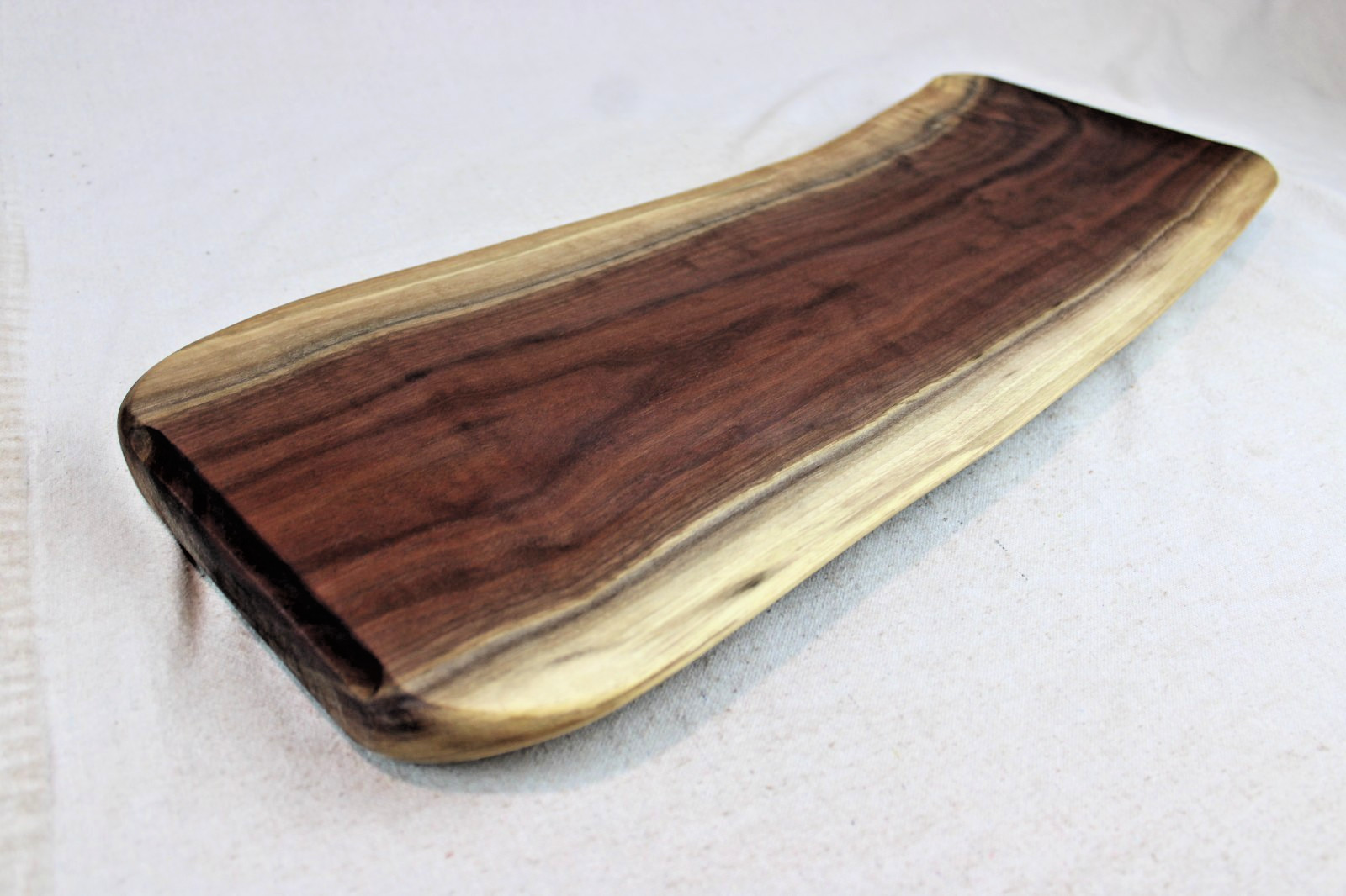 Black Walnut Live Edge Reversible Charcuterie Board 27 L x 9.5 W x 1.4"T #3258 gallery