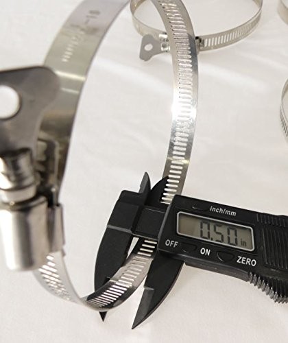 4" DRYER VENT DUCT HOSE, TURN KEY HOSE CLAMPS, STAINLESS STEEL, DUST COLLECTION, gallery