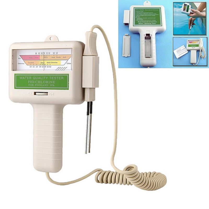 PH And Cl2 Tester With Probe Water Quality CL2&PH Chlorine Tester Level Meter gallery