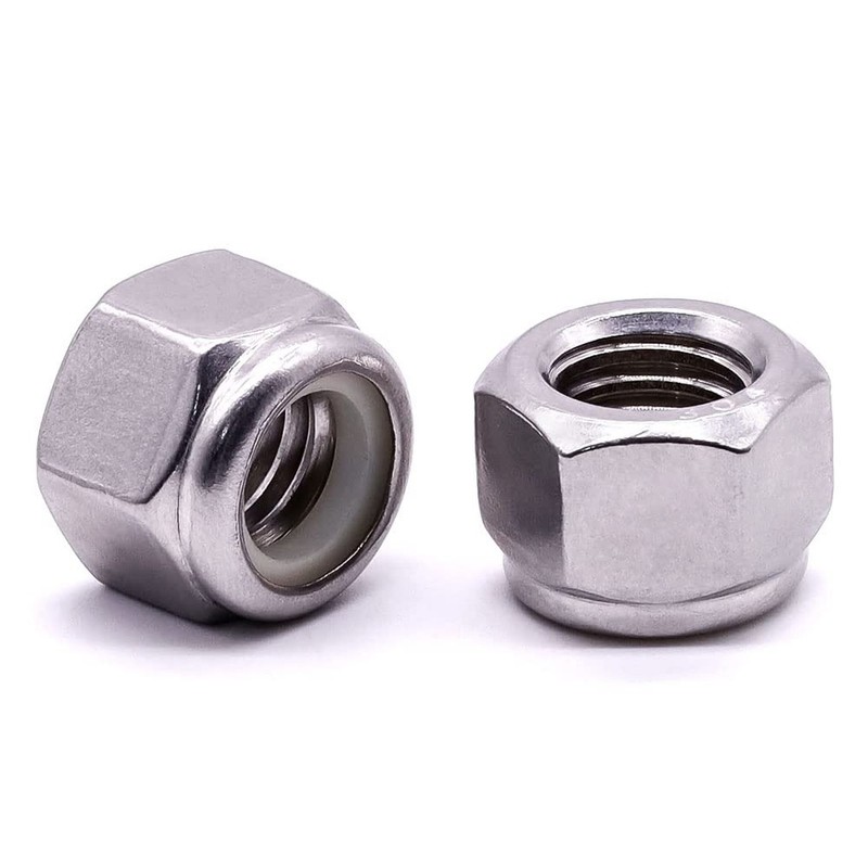 3/8"-16 Nylon Insert Hex Lock Nuts, Allen Hex Drive, 304 Stainless Steel 18-8... gallery